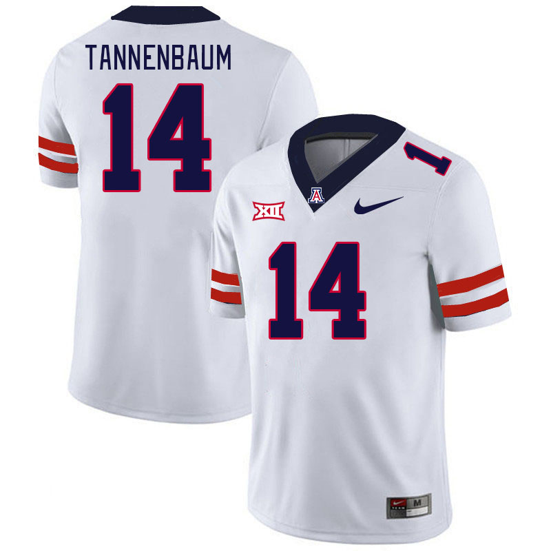 Arizona Wildcats #14 Cole Tannenbaum Big 12 Conference College Football Jerseys Stitched Sale-White